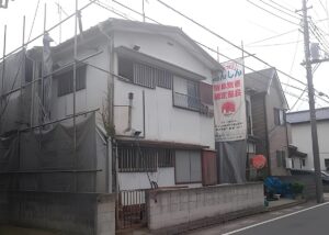 解体工事予定のアパート