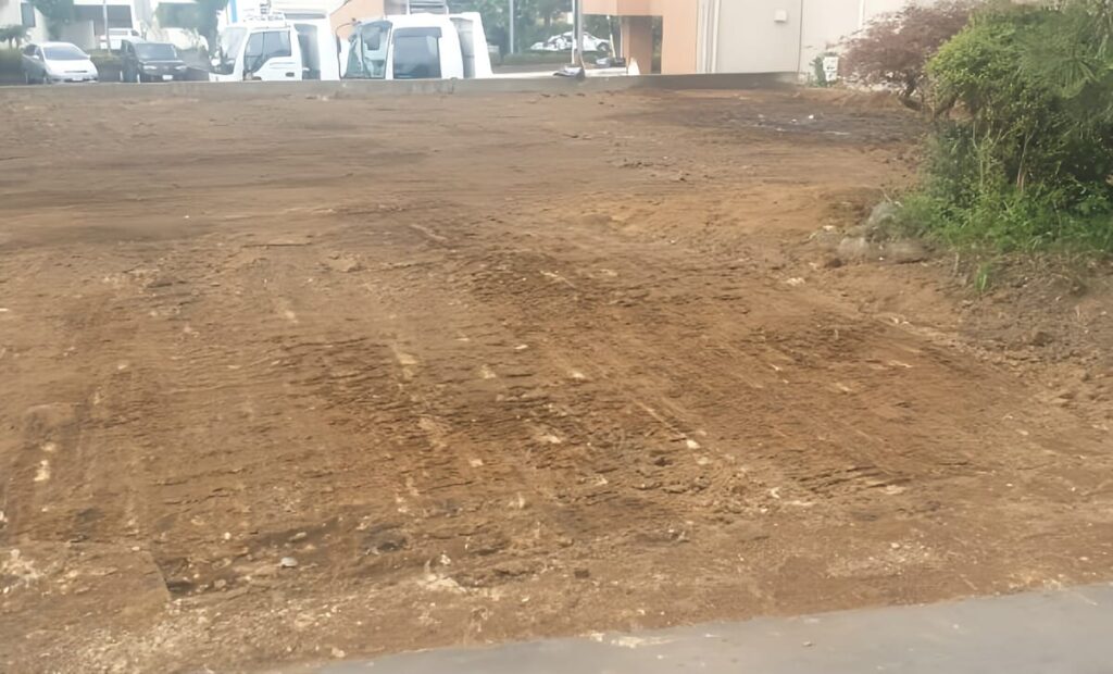 整地された様子