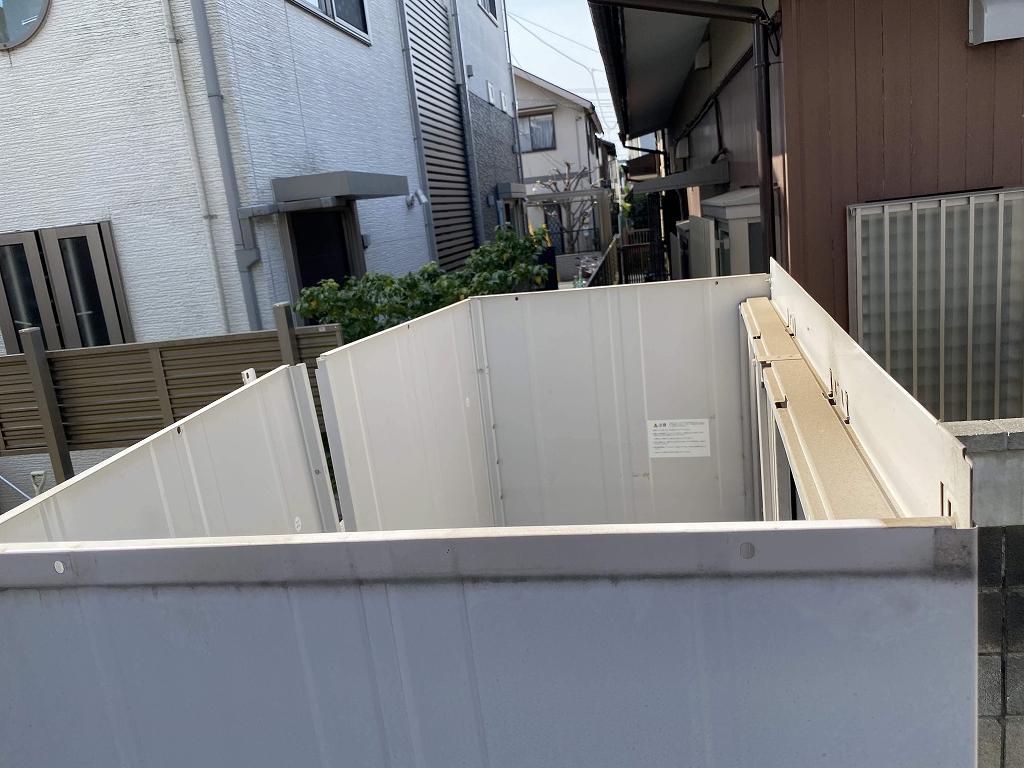 屋根を取り外す