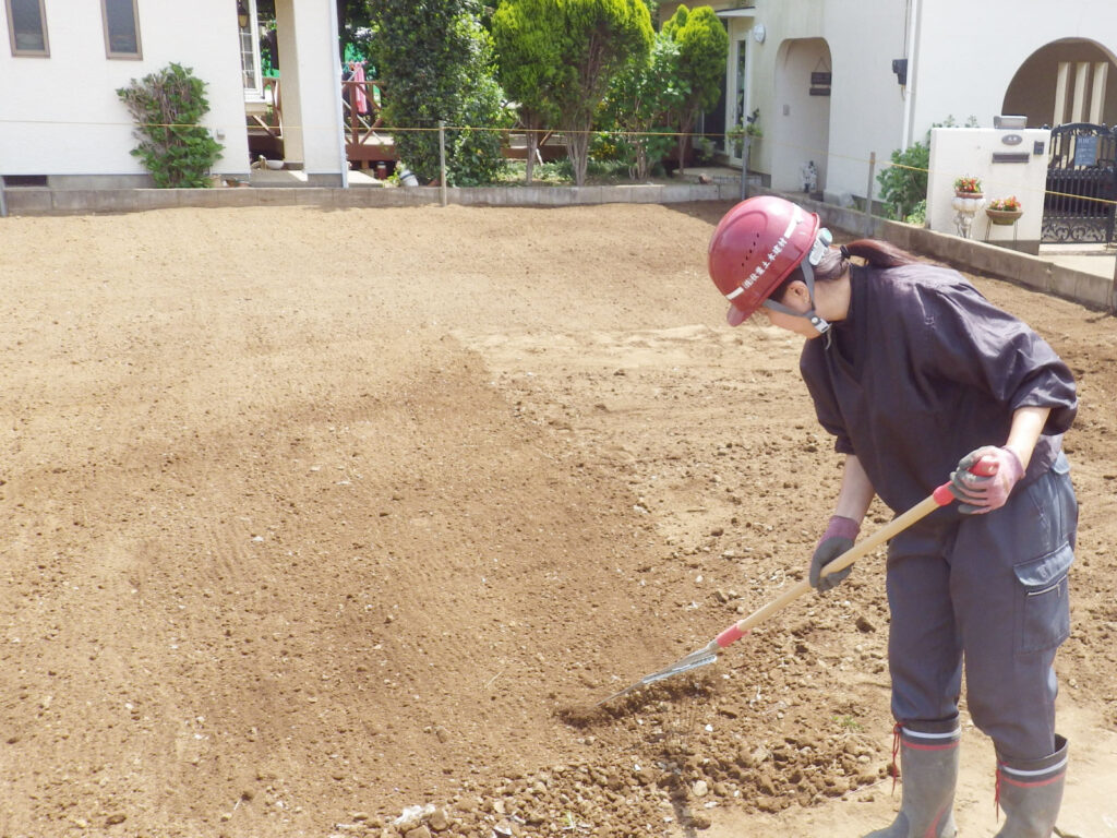 整地の様子