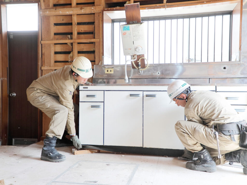 住宅設備の撤去