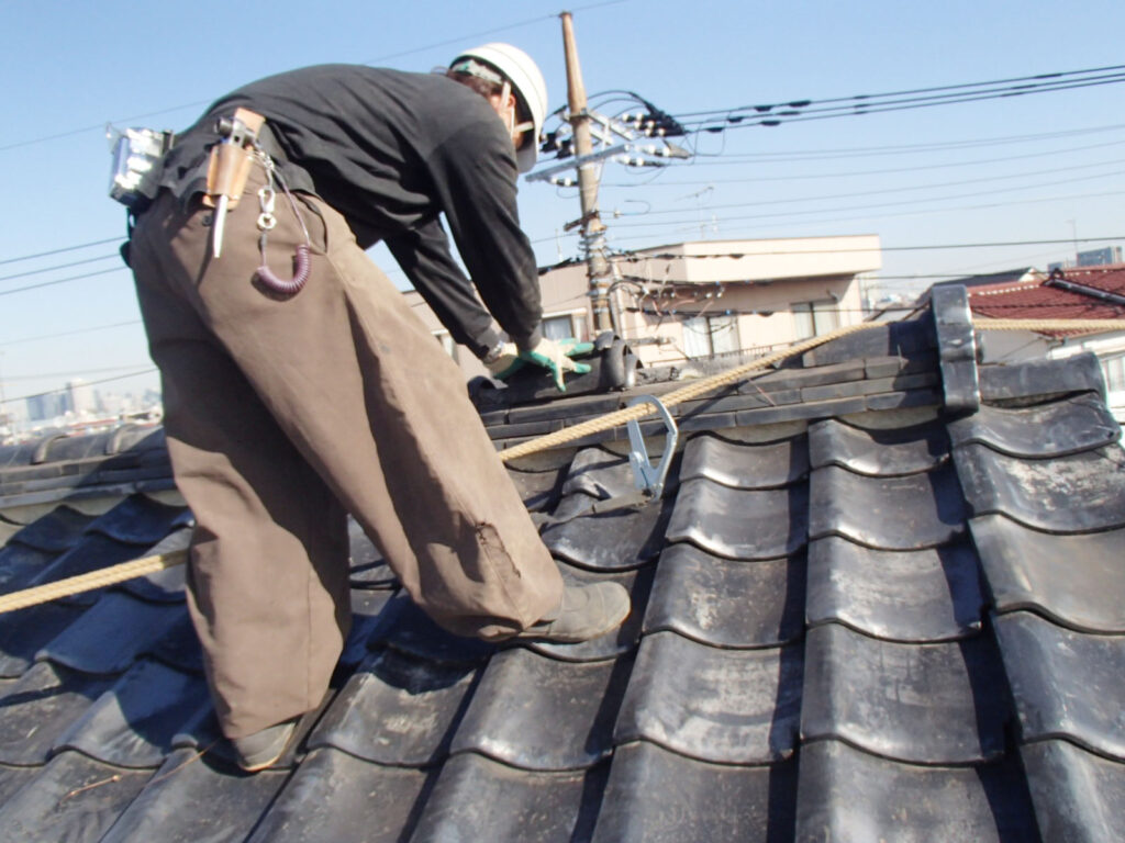 屋根材の撤去