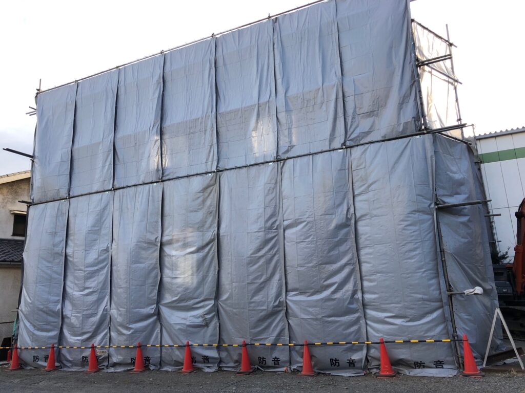 きれいな養生シート