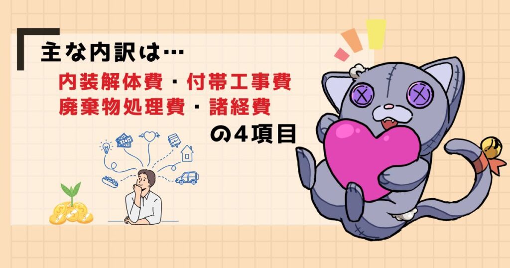内装解体費用の内訳を解説のアイキャッチ