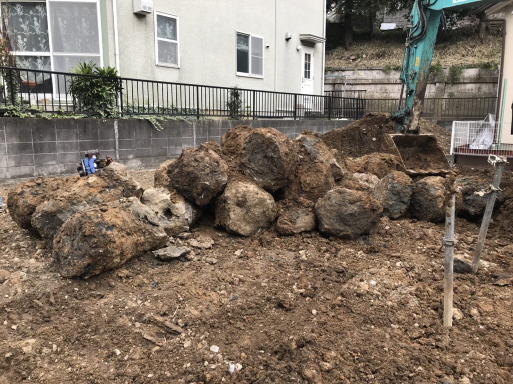 店舗解体の地中埋設物