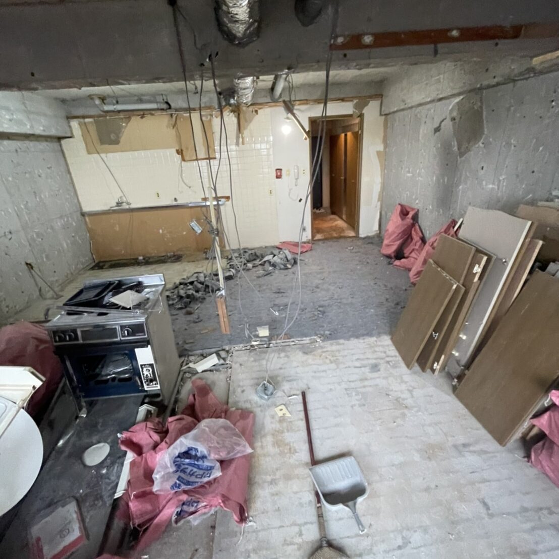 テナントの原状回復工事の様子