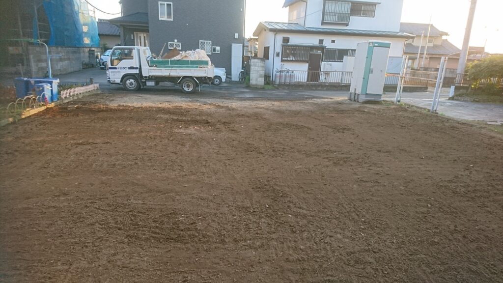 解体後の更地