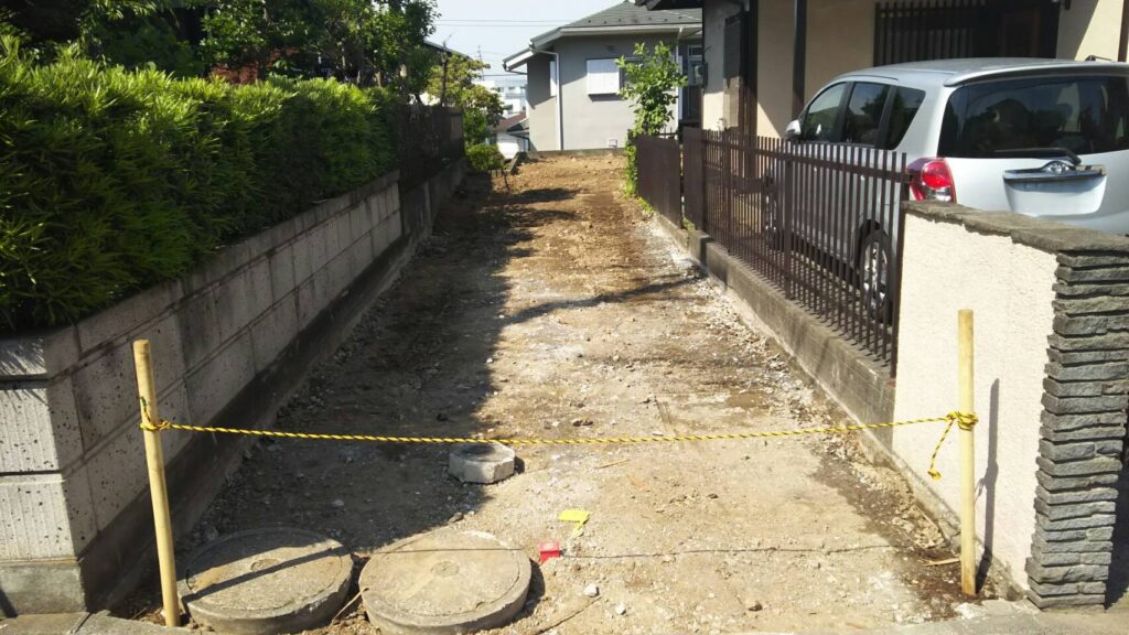 旗竿地入口の写真