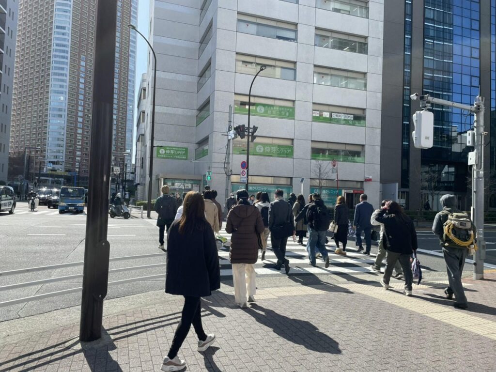 芝浦3丁目の交差点