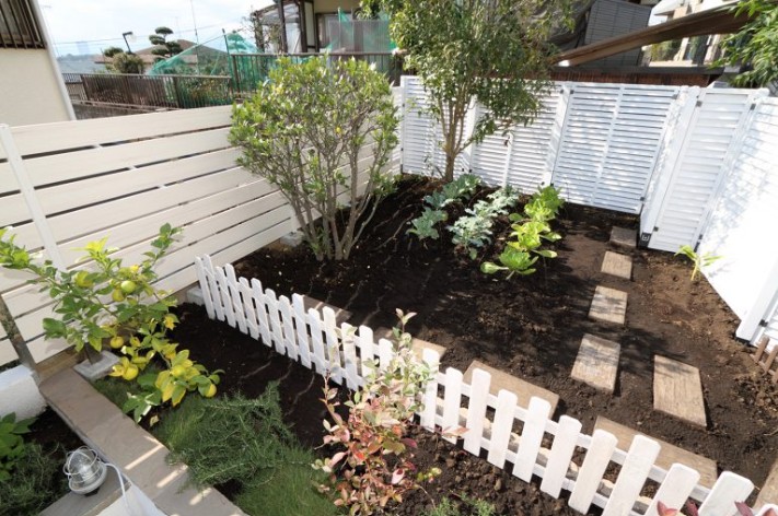 家庭菜園に活かした庭