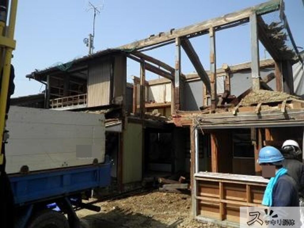 屋根材・壁材の取り外し後