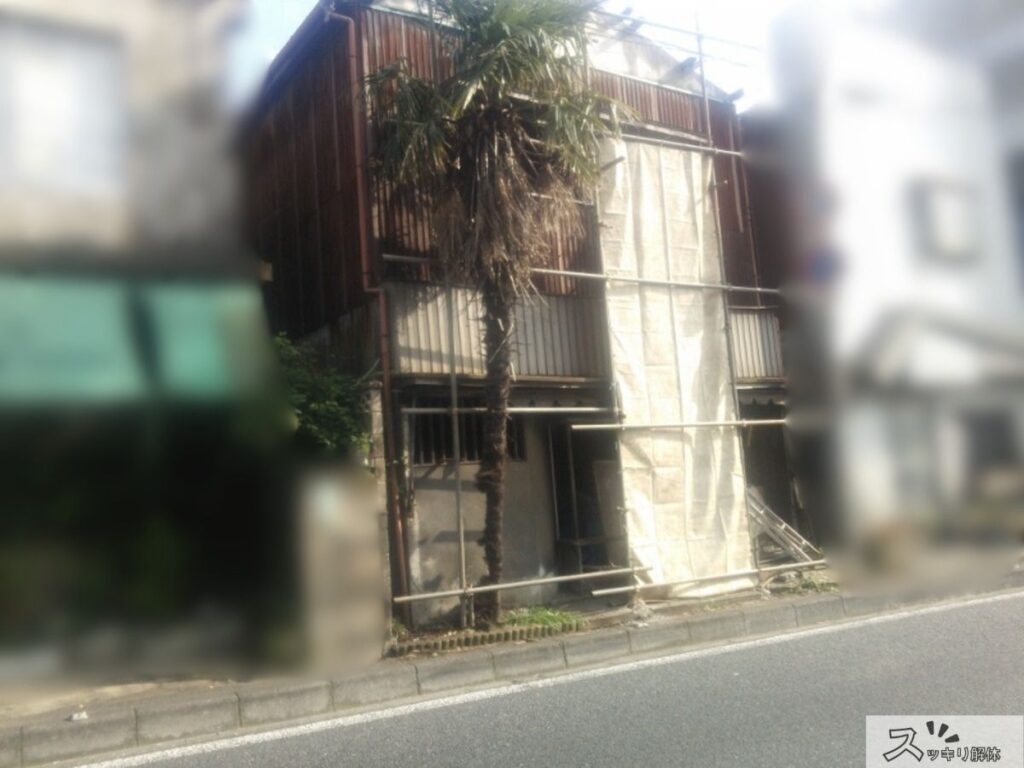 工事の契約・着工前に申請していなかったケースの解体現場
